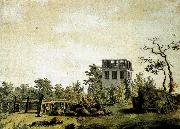 Caspar David Friedrich Landscape with Pavilion oil painting artist